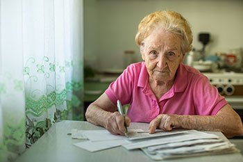 Senior struggling with bills